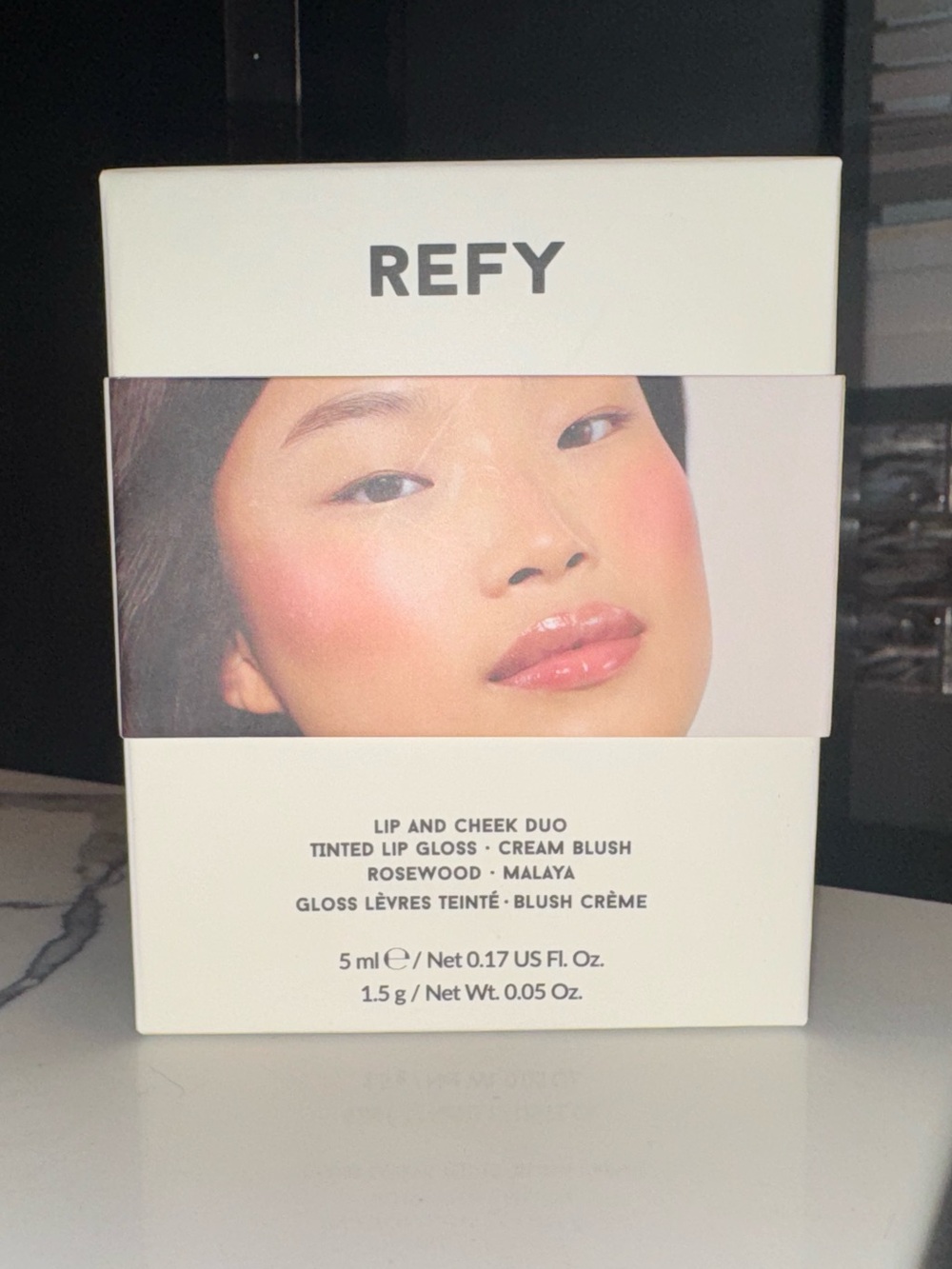 REFY Limited Edition Lip & Cheek Duo | Malaya Blush & Rosewood Lip Gloss | NIB